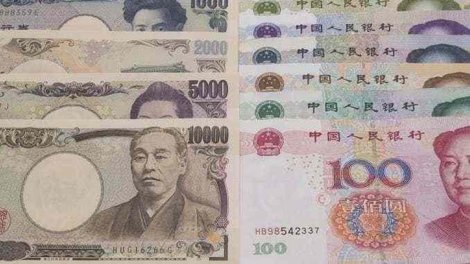 Yen drops as virus risks lessen, yuan eases after rate cut