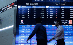 Indonesian stocks plummet by 5%, trade halts temporarily