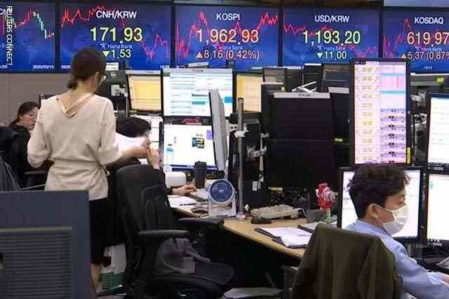 Asian shares plunge due to virus, central banks offer temporary relief