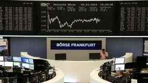 European stocks push lower; German economy manifests further weakness