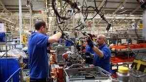 Global factory drag eases on euro zone’s rebound